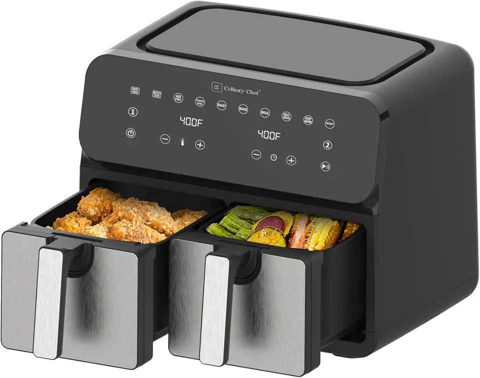 9.5 Quart Dual Basket Electric Air Fryer