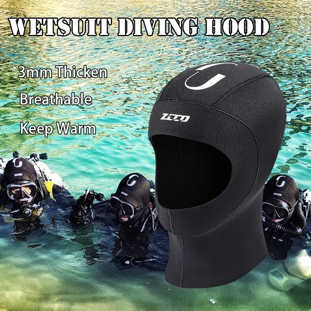 

3mm Unisex Neoprene Diving Helmet Warm and Sunscreen Outdoor Swimming Surfing Elastic Diving Helmet S M L XL XXL