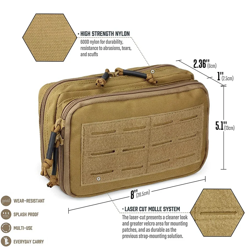 전술 몰리 캠핑 의료용 휴대폰 가방 홀더 실용적인 도구 가방 EDC 파우치 사..