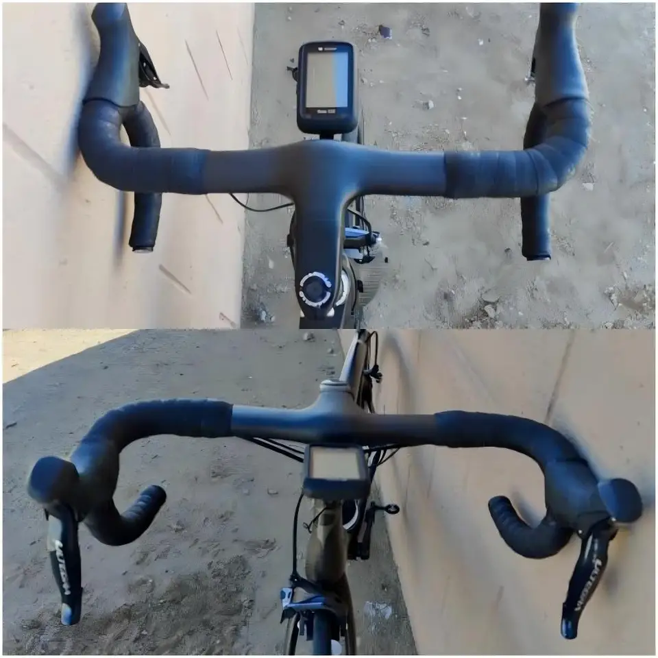 Guidon Intégré Carbone TOSEEK - Route/Gravel - 400/420/440 Mm (Neuf)