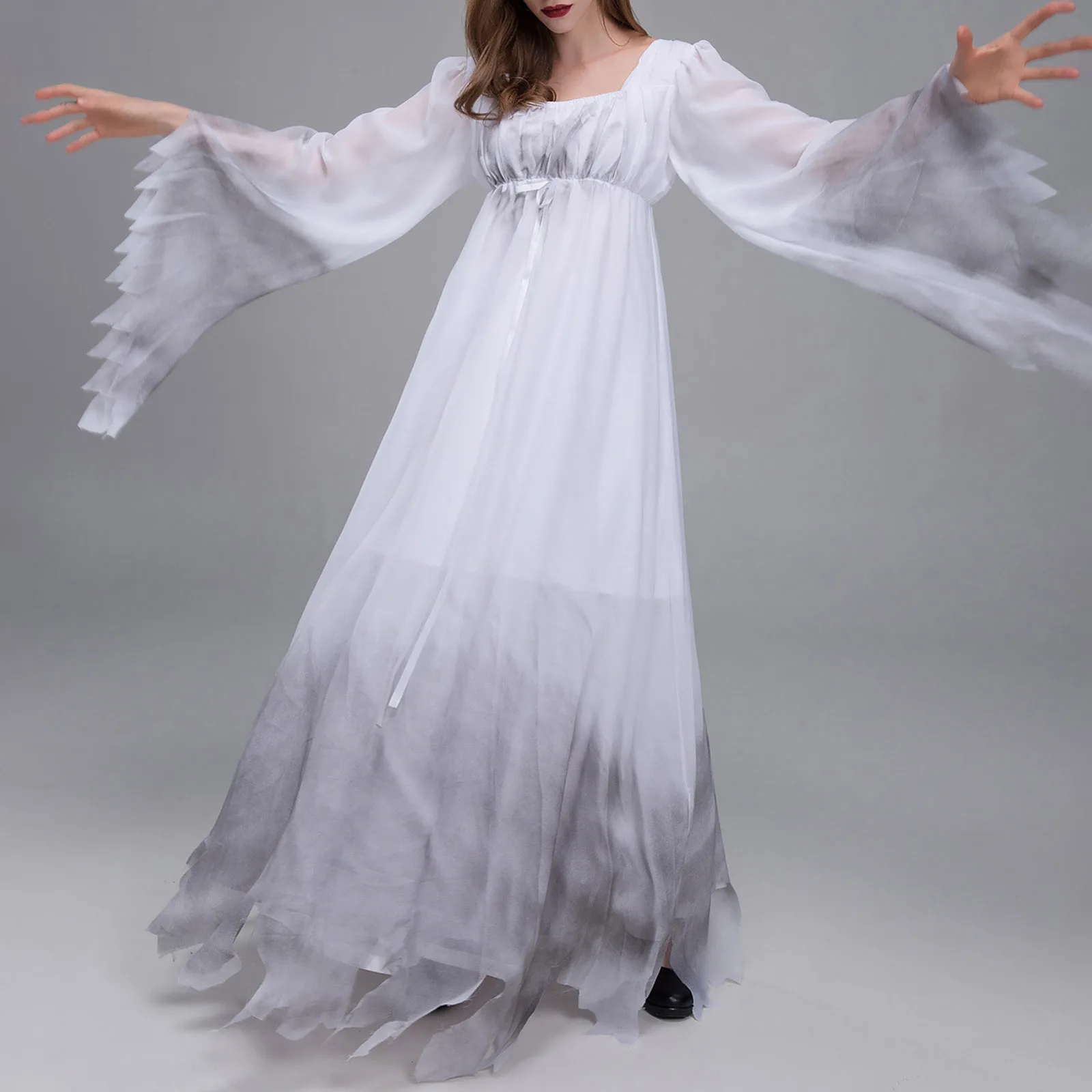 

Women Horror Zombie Costume Halloween Ghost Vampire Bride Plays Ghost Festival Costume