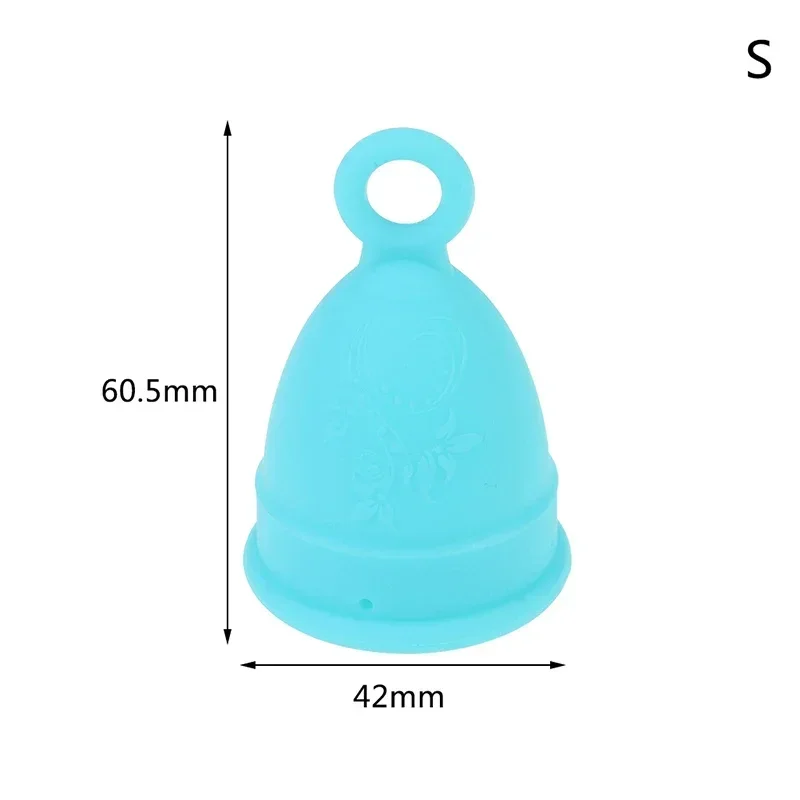 Menstrual Cup Medical Silicone Lady Feminine Hygiene Copa Women Period Soft Grade with Storage Case Leak-proof Reusable Size S/L