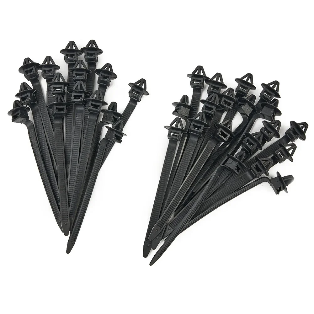 Car wire clips 50pcs Wire Harness Fastener Cable Clamp Clips Cable Ties Management Car Wire Organizers For Car Hose Fastening Zip Strap