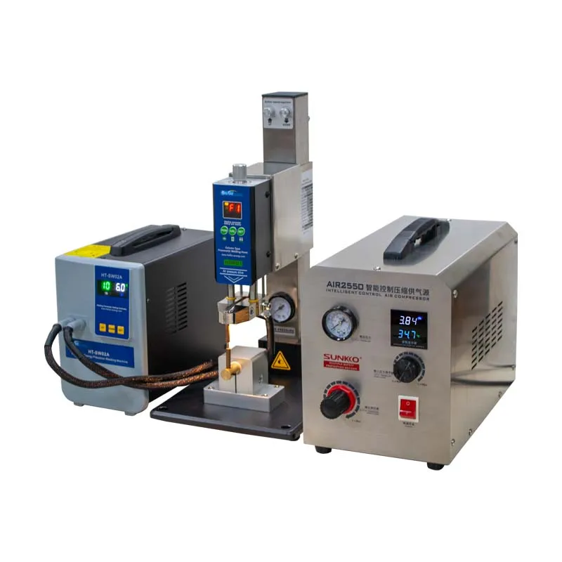 HT-SW01H/HT-SW02H Battery Spot welder 42KW butt welding machine with Air pump Pneumatic battery weld head/Parallel Weld Head 4