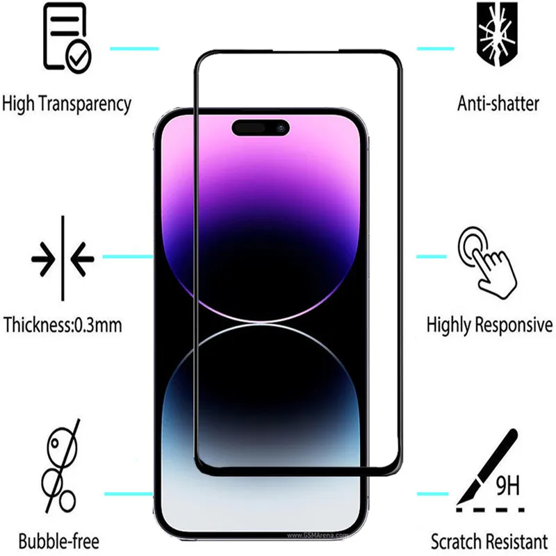 protector pantalla iphone14 Glass For iphone 14 pro max Screen Protector  iphone 14 pro Tempered Glass i phone 14 pro Camara Film iphone14pro  Protective Glass aifone 14 plus Cristal i14 pro max Glass iphone-14-pro