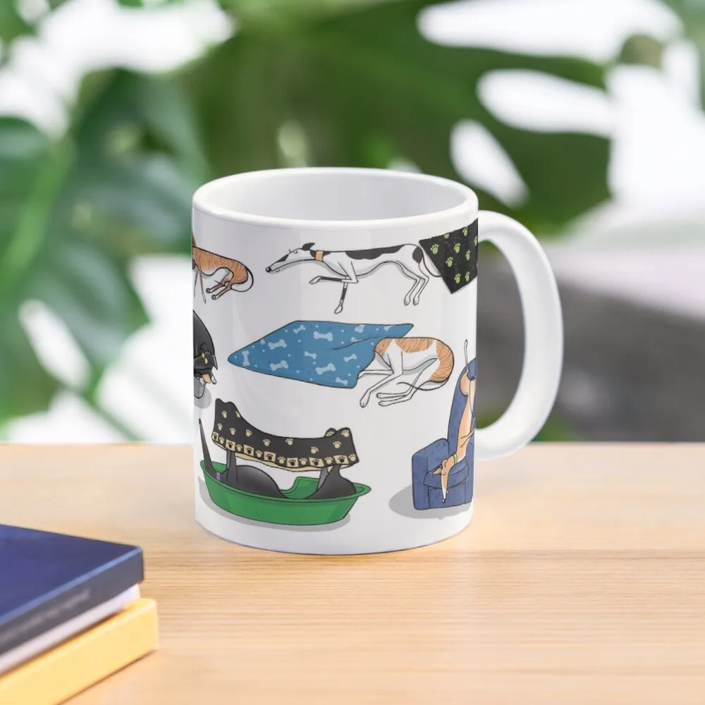 

Greyhound Glossary: Bed Fail. A Redbubble exclusive design Coffee Mug Personalized Mug