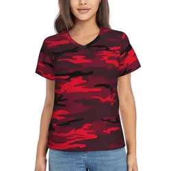 Army Green Camo Cats Casual V - Neck Oversized T - Shirt - XXXL (6)