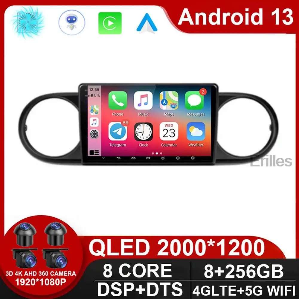 

Android 13 Carplay для Toyota Corolla Rumion Tacoma навигация GPS автомобильное радио мультимедийный видеоплеер Стерео Авторадио без DVD