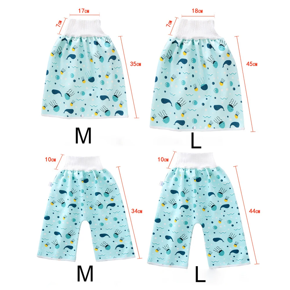 Trainining Fashion Nappy Shorts Cloud Waterproof Cotton Wave Leak-proof Baby Diaper Skirt Flower Diaper Infant Training Pants