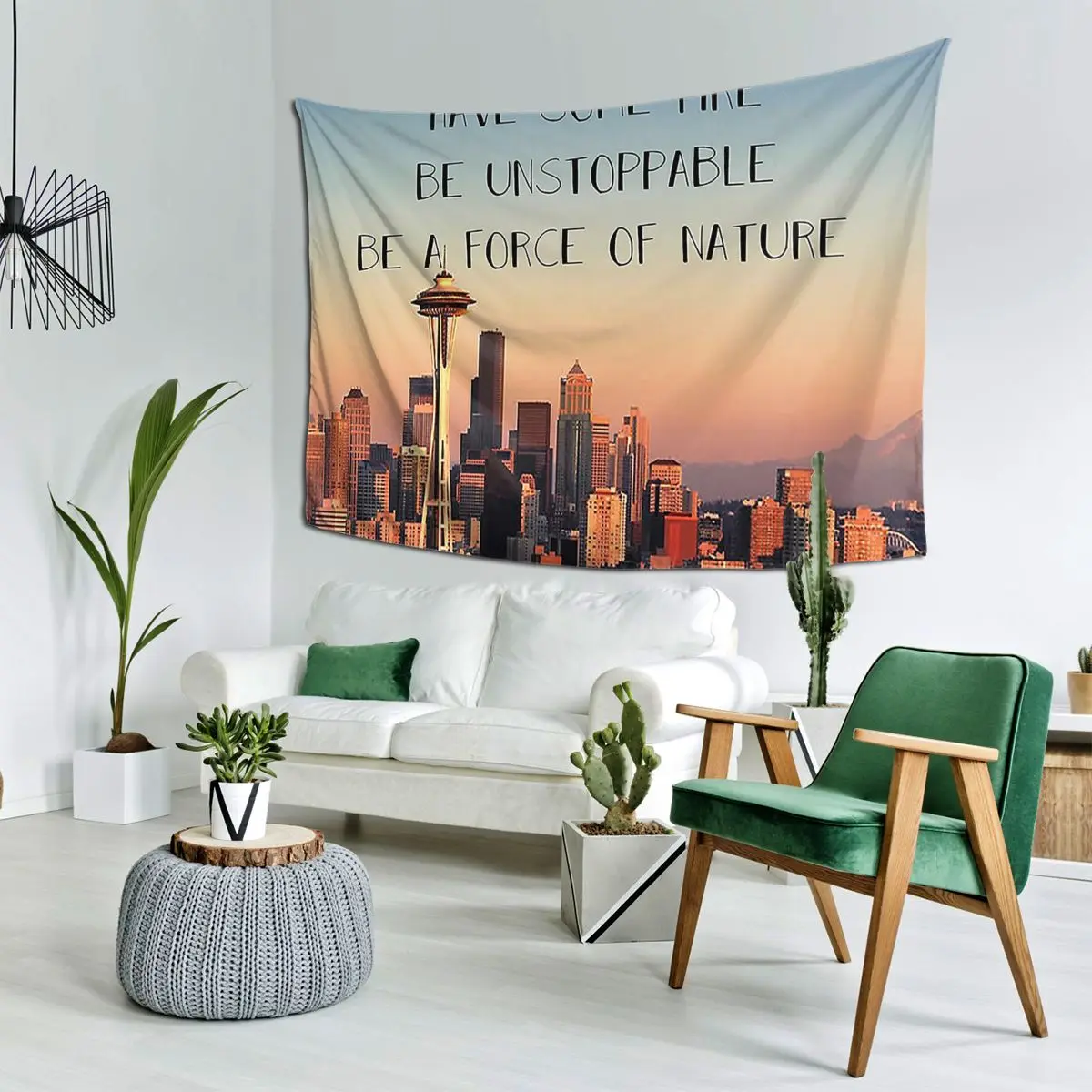 

Have Some Fire, Be Unstoppable, Be A Force Of Nature Tapestry Tapestries for Living Room Bedroom Decor Home Hippie Wall Hanging