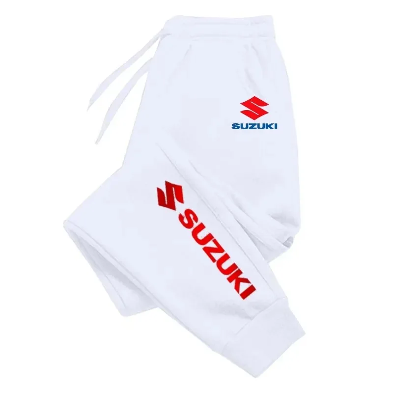 Suzuki printed comfortable sporty men's and women's daily casual pants, long soft sport pants, suitable for all seasons, loose f 3