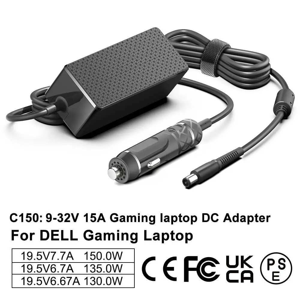 DCAdapter195V67A130WLaptopCarChargerForDellInspiron155576
