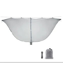 Portable Lightweight Hanging Mosquito Net for Outdoor Travel and Camping (LIGHT GRAY)