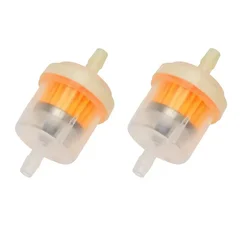 Universal Inline Gas Fuel Filter for Small Engines and Motorcycles - 1 to 6 Pack - 6MM-8MM (2pcs-short)