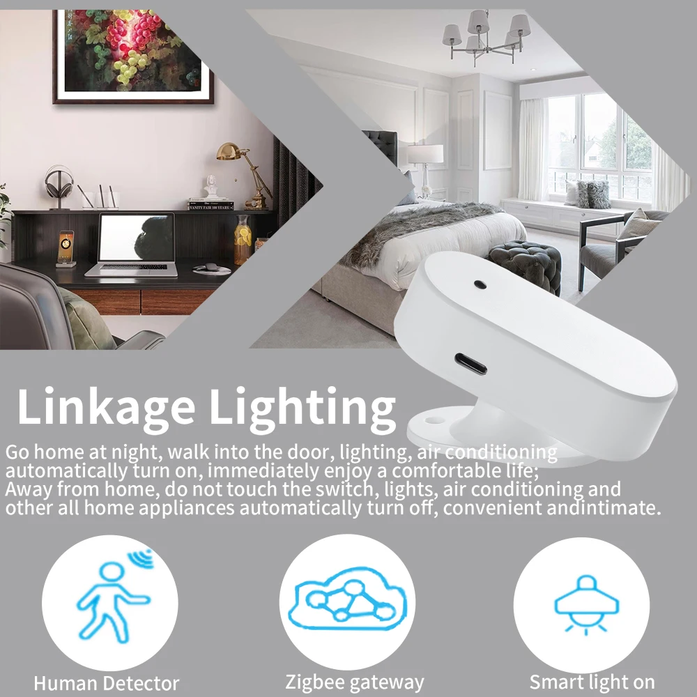 Smart WiFi/Zigbee Motion Sensor with Millimeter Wave Technology