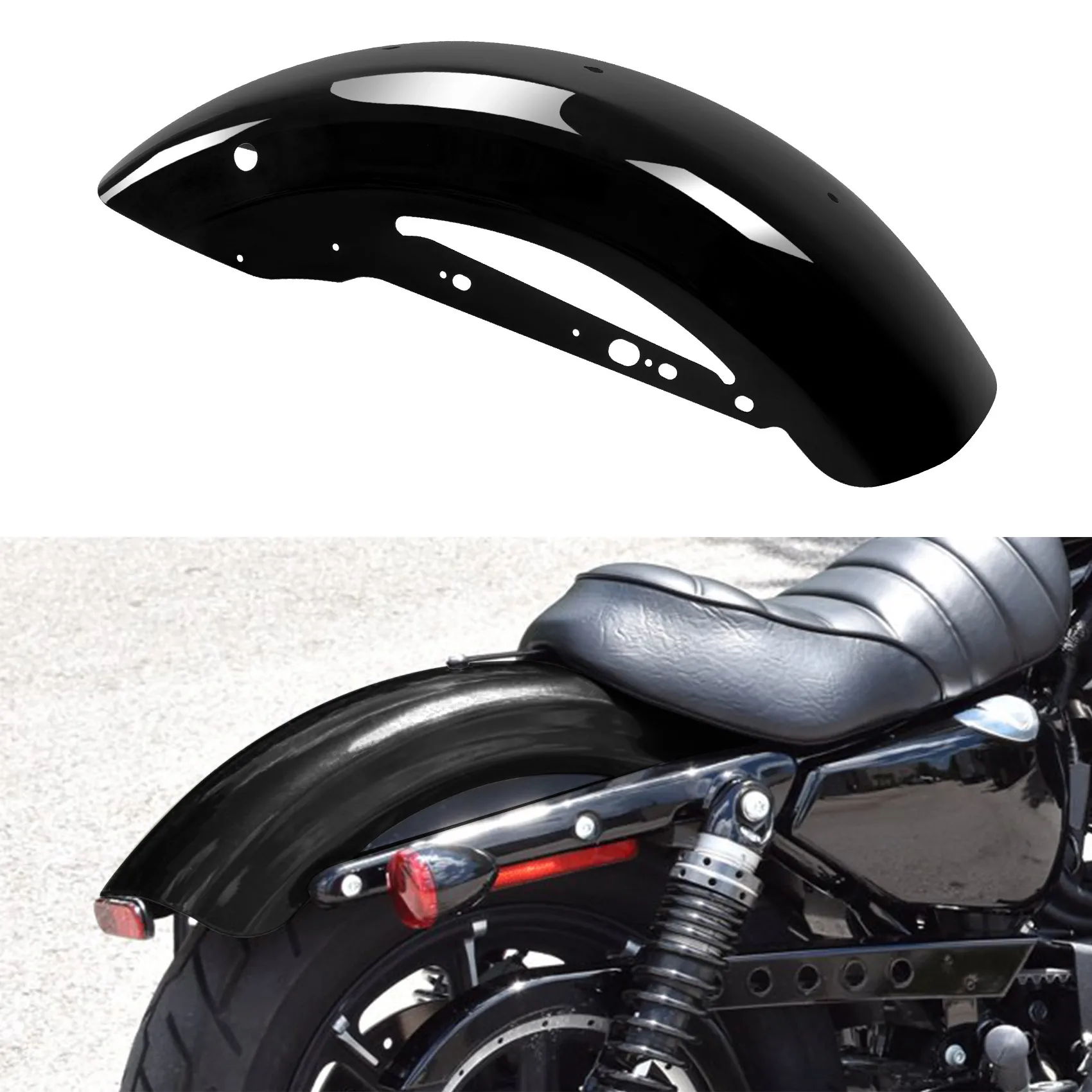 【新品即日出荷】XL883 1200 2010年式用フラットリアフェンダー ハーレースポーツスターxl 883、鉄1200、48、72、xr1200