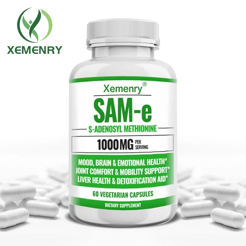 

SAM-e-S-Adenosylmethionine 1000 Mg | Combined with Glucosamine, Chondroitin, MSM, Boswellia and Turmeric