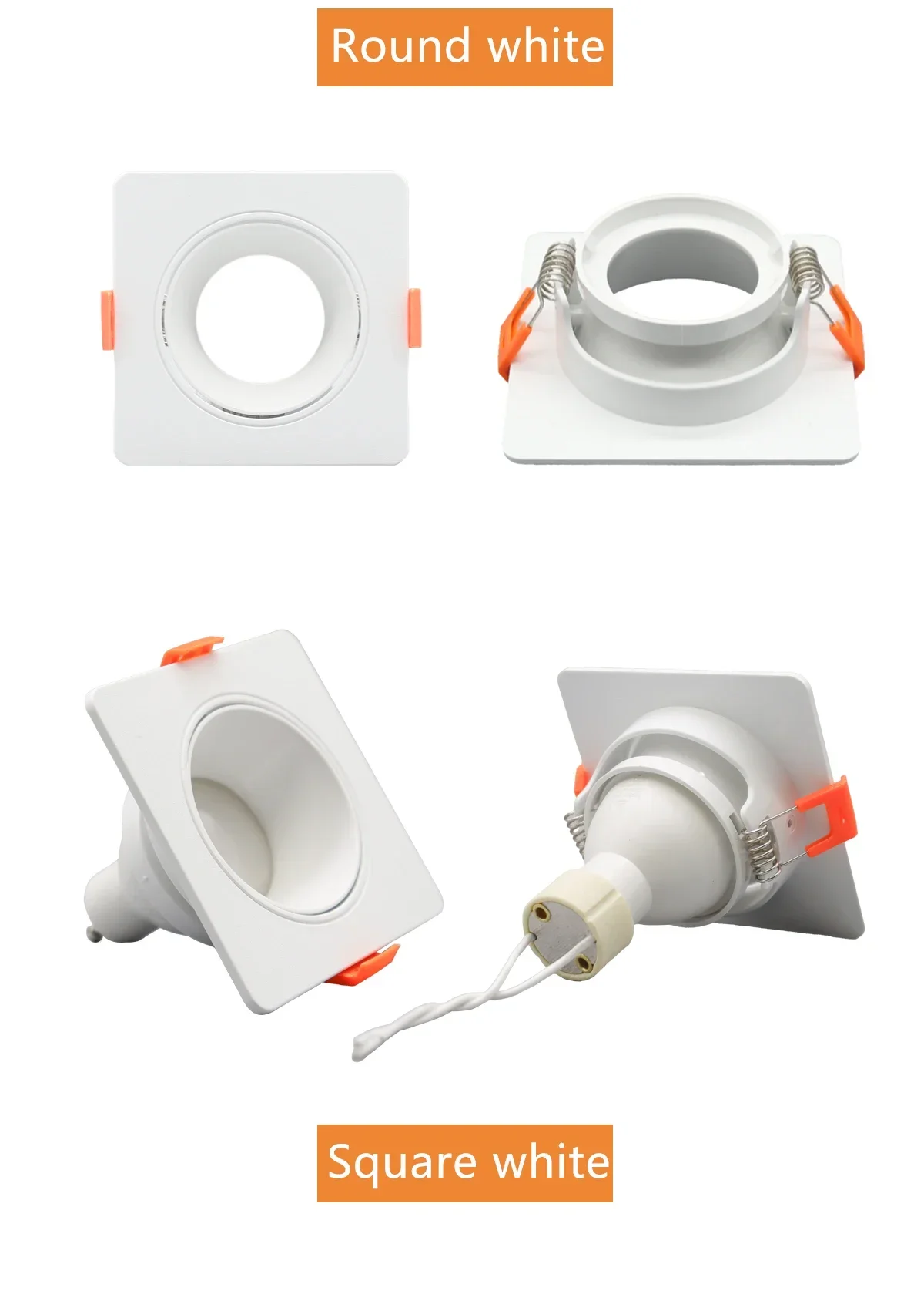 Description Picture 6 of item2pcs Hight Lumen Downlight 5W 7W 9W Angle adjustable Ceiling lamp Spotlights rotating  120V AC220 Vindoor lighting white color