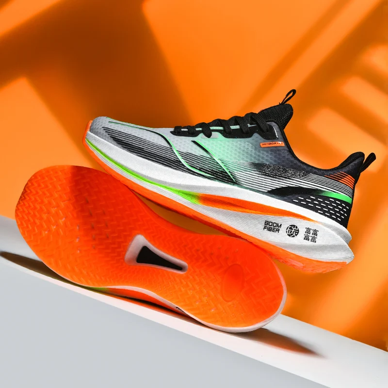 Мужские беговые кроссовки для марафона, дышащая сетчатая удобная мужская спортивная обувь для тренировок, кроссовки для медленного бега, прогулочная обувь, новинка 2024