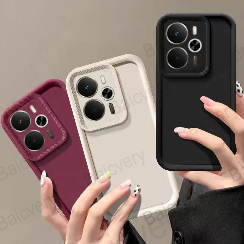 Colorful Matte TPU Protective Phone Case with Lens Cover