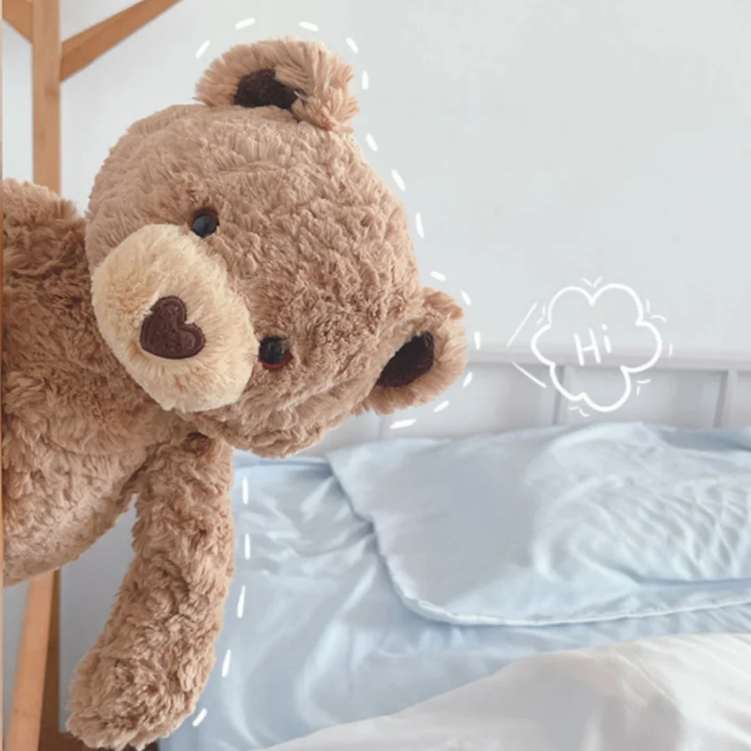 Niedlicher Herzförmiger Teddybär Plüschtier, Schlafbegleiter, Valentinstag-Geschenk, Weihnachts- und Geburtstagsgeschenke, Heimdekoration – Detail 7