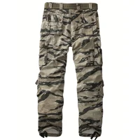Men Combat Pants With Knee Pads Tactical Cargo Sport Trousers Camouflage Multicam Trekking Hunting Clothes（Not belt） 2