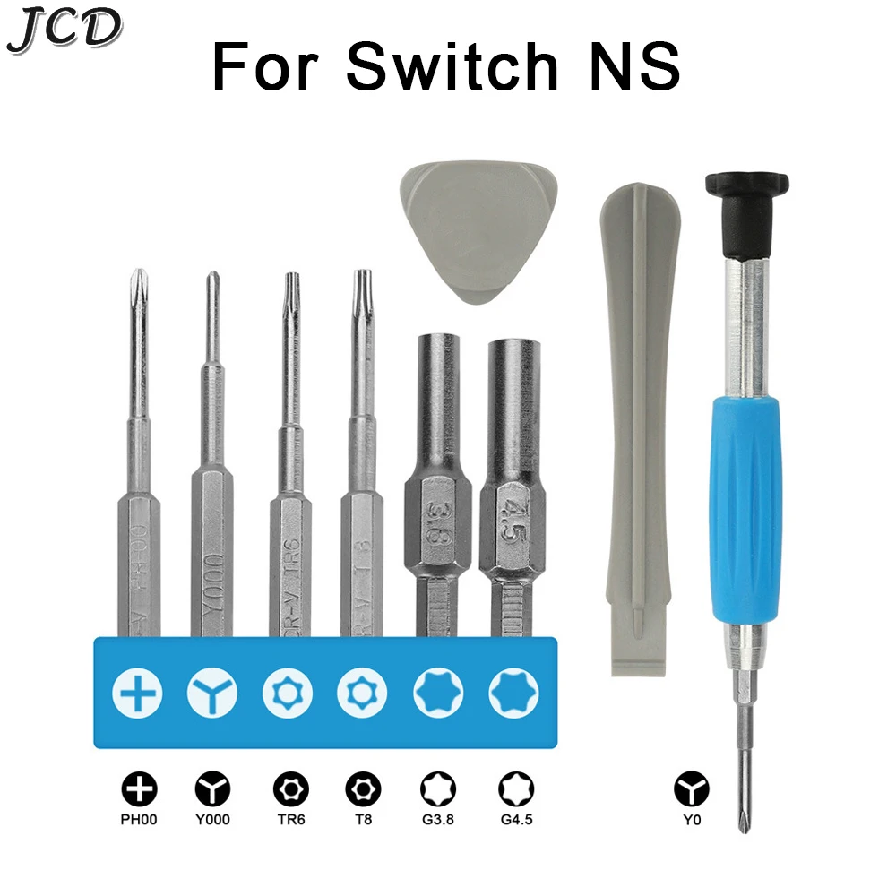 

JCD 1set Replacement Game Console Disassembly Tool Screwdriver Set For Switch NS NGC PSP GBA 3DS Opening Tool Kit Repair Parts