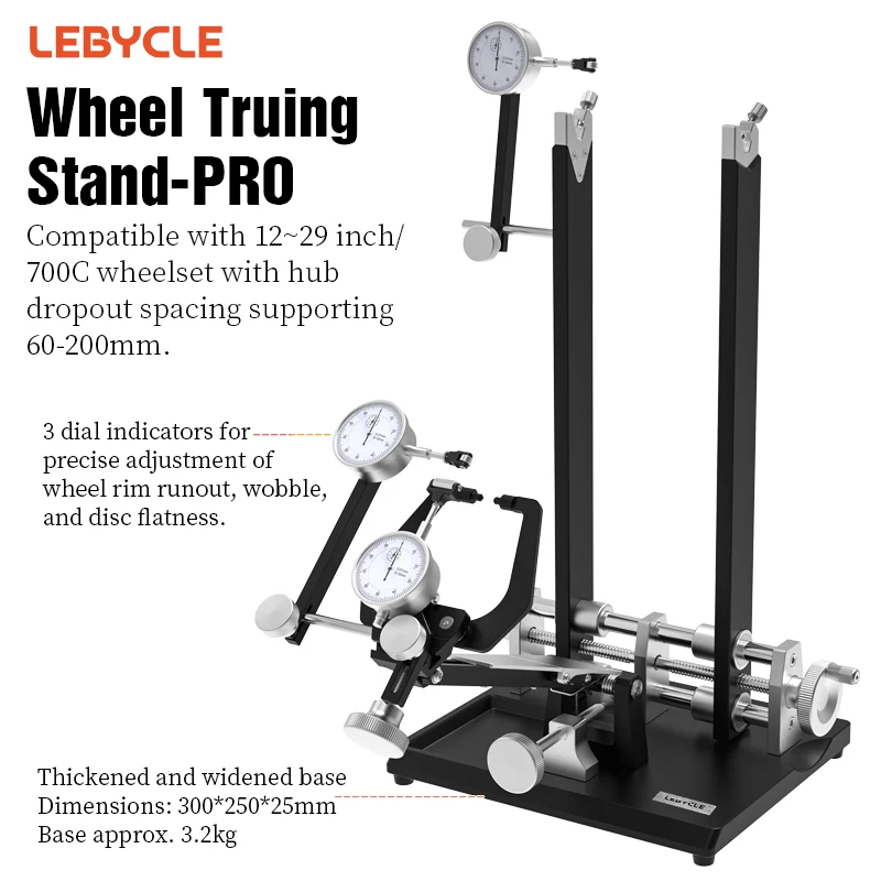 LEBYCLE Bicycle Wheel Truing Stand Pro Version Bike Rims