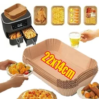 Disposable Air Fryer Paper Non-Stick Kitchen Baking Airfryer Mat Oilproof Micro-wave Barbecue Pad Baking Paper Liner Accessories 1