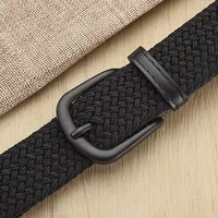 Men's Belt Casual Woven Elastic Belt Outdoor Sports Women's Belt No Need for Punching Climbing Work Belt For Men Women Fashion - Image 4