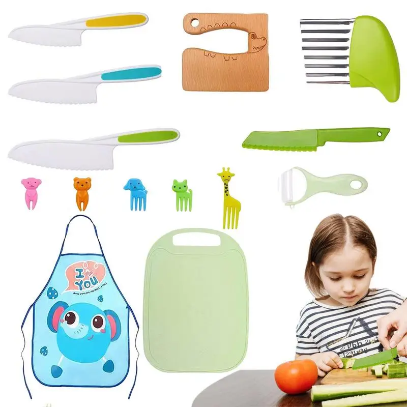 KidSafeKitchenTool29pcsSafeAndDurableWoodenChildrensKitchen