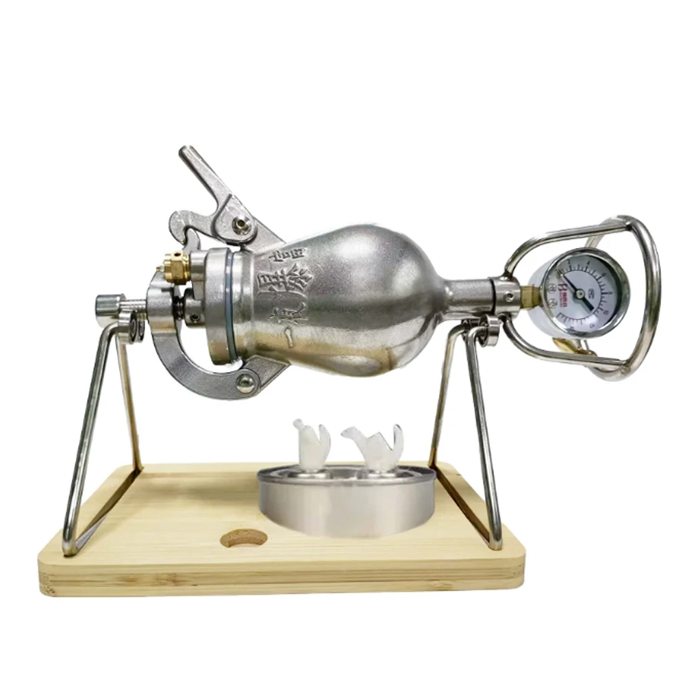 248ML Stainless Steel Hand Popcorn Machine Old-fashioned Small Hand-cranked Popcorn Machine Popcorn Maker