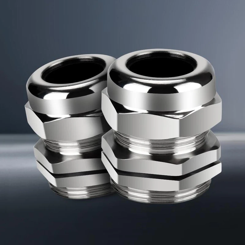 Description Picture 2 of itemWaterproof Connector Stainless Steel Cable Gland M8 M10 M12 M14 M16 M18 M20 M22 M24 M25-M48 Wire Glanding IP68
