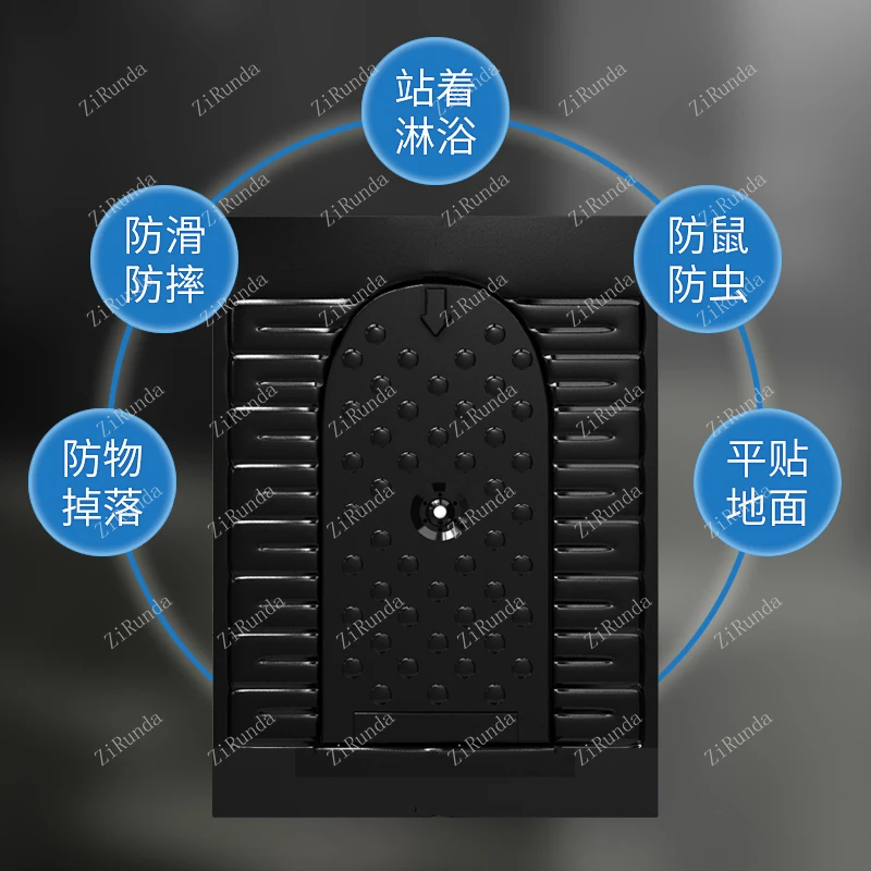 *L Toilet Water Tank With Cover Plate Small Apartment Potty Chair Shower Room 5