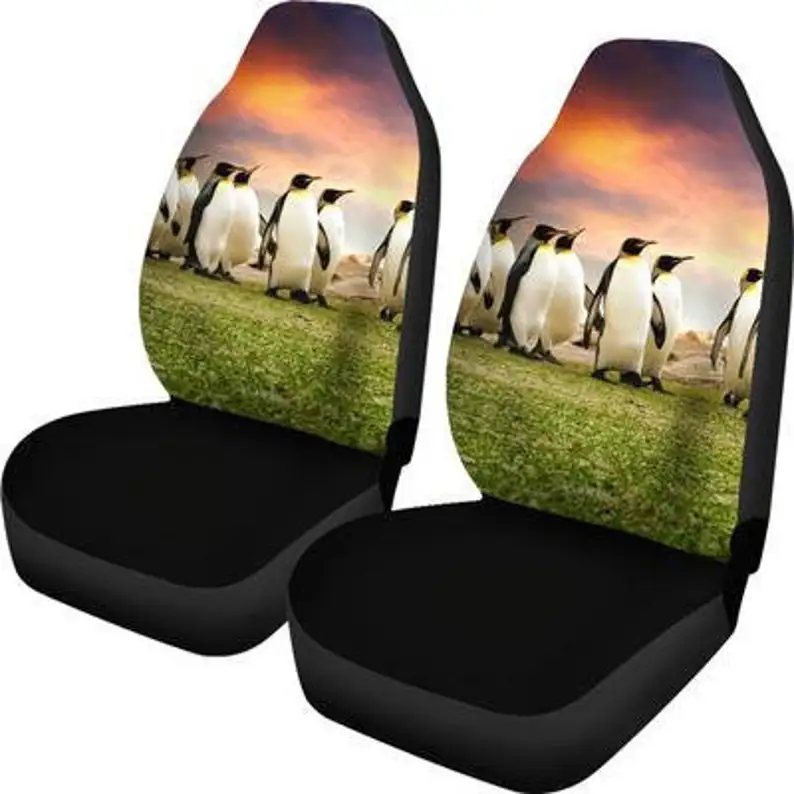 

Penguins Car Seat Covers (Set Of 2) / 2 Front Car Seat Covers / Penguins Car Seat Covers / Car Seat Protector / Penguins Car Acc
