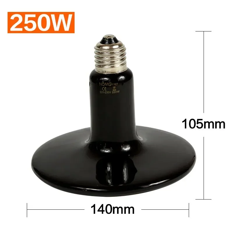 Nomoy Far Infrared Ceramic Lamp Heating Lamp Tortoise Lizard Spider Reptile Box Insulator Pet Snake