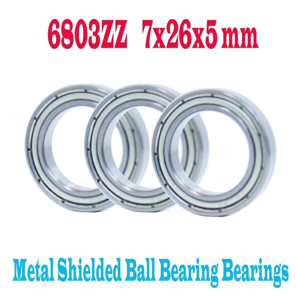 

6803ZZ Bearing 17*26*5 mm ( 10 PCS ) ABEC-1 Metric Slim Thin Section 61803Z 6803 Z ZZ Ball Bearings 6803Z