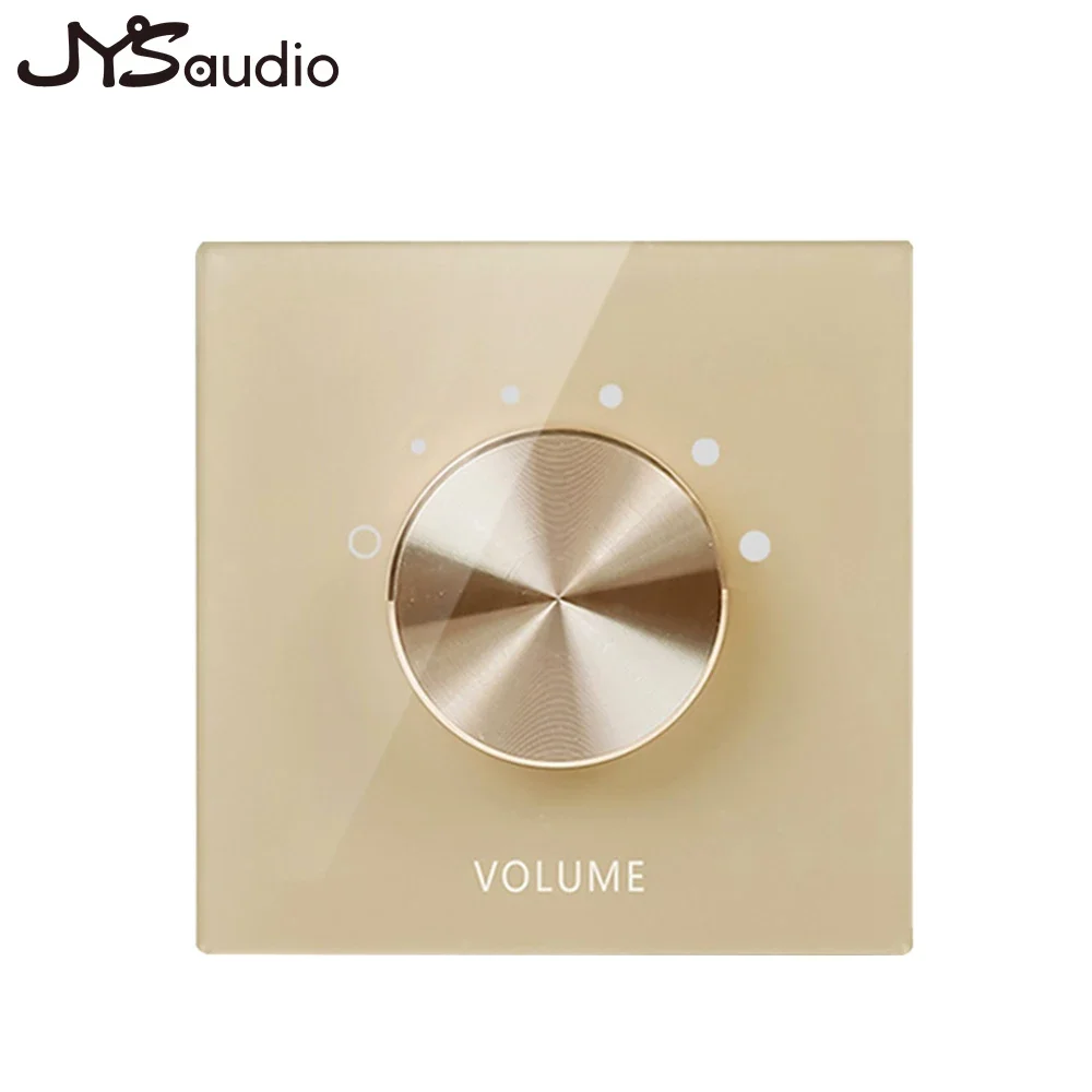 Controlador de Volume 48ohm Interruptor de Áudio Dois Canais Controle Cinco Segmento Poderoso Acrílico Tom Placa Fundo Ajustador Música - Image 4