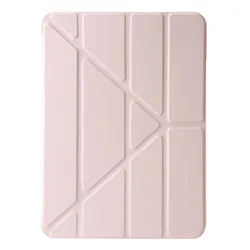 Premium PU Leather Smart Tablet Cover with TPU Soft Back for Air 3 10.5 2019 (Pink new)