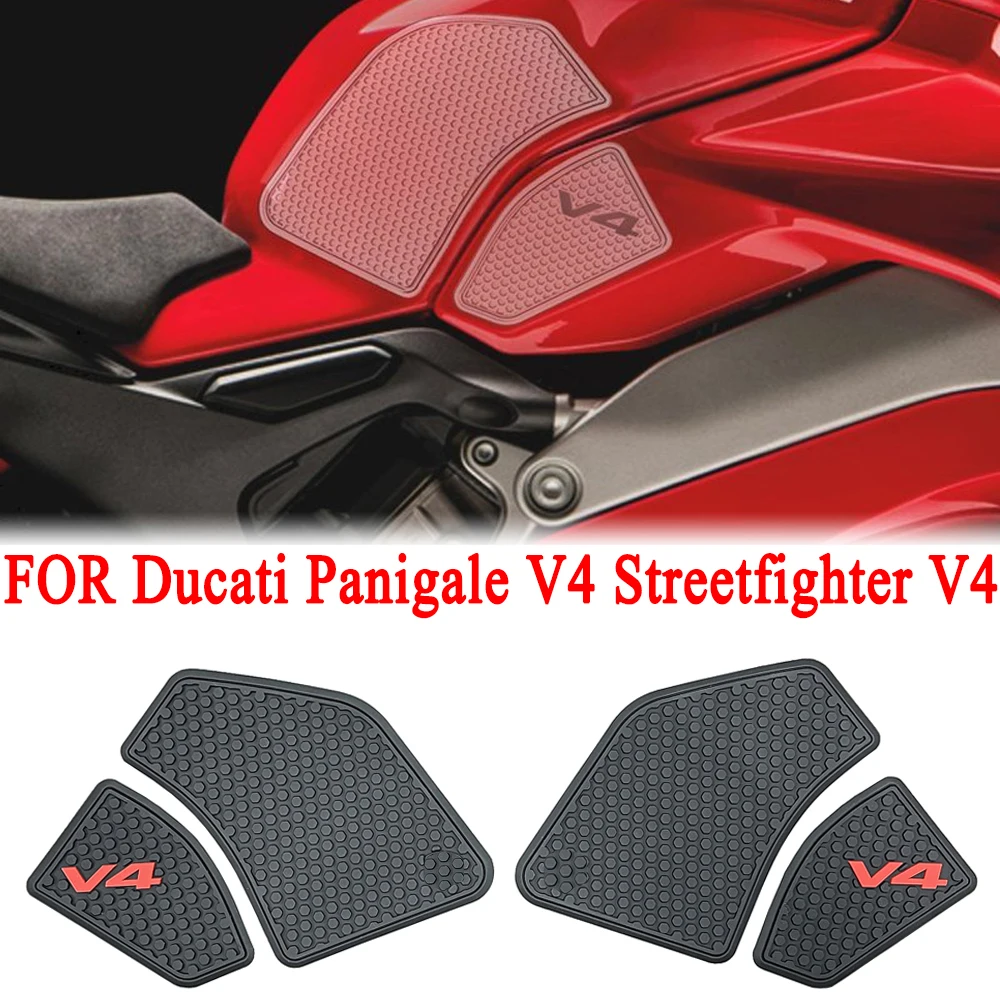 Traction V4 Panigale V4S Streetfighter V4 S 2021 2020 2019 2018  FOR Ducati Fuel Tank Grip Pads Knee конструктор lego technic 42107 ducati panigale v4 r