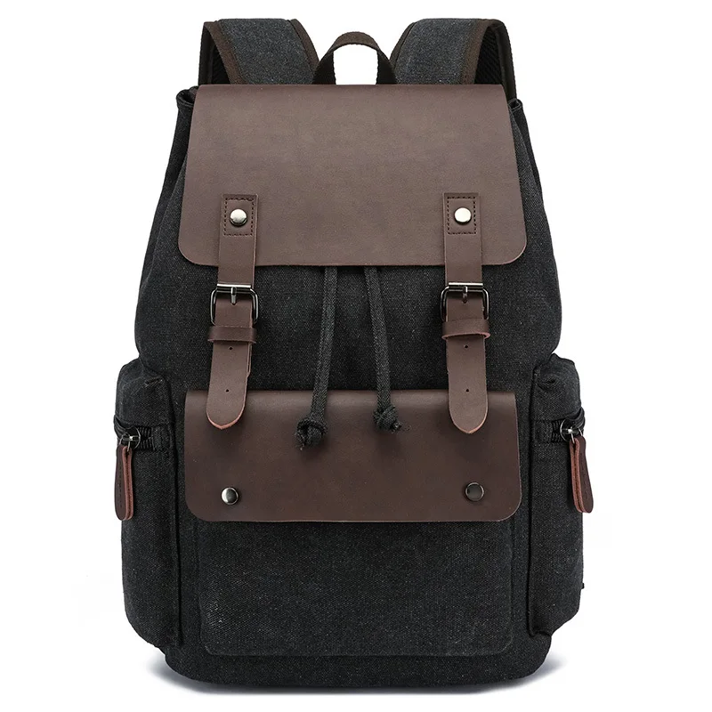 Zaino a doppia tracolla in tessuto ultrafine, zaino alla moda in stile college per studenti, con spazio per computer e libri incluso. - immagine 4