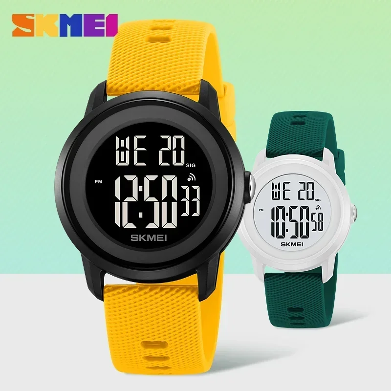 SKMEI 2218 Luxury Alarm Digital Watches for Women Men Waterproof Sports LED Display Mens Womens Wristwatches 1893 Relojes Mujer