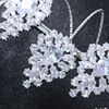 Vintage Flower Bracelet for Women Adjustable Three-Finger Open Ring Jewelry 5A Cubic Zirconia Palm Cuff Bride Party Jewelry Gift 5