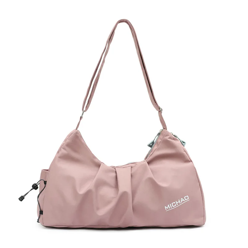 

Women Sports Gym Bags Outdoor Waterproof Training Fitness Travel Handbag Oxford Shoulder Yoga Bag with Shoes Compartment Luggage