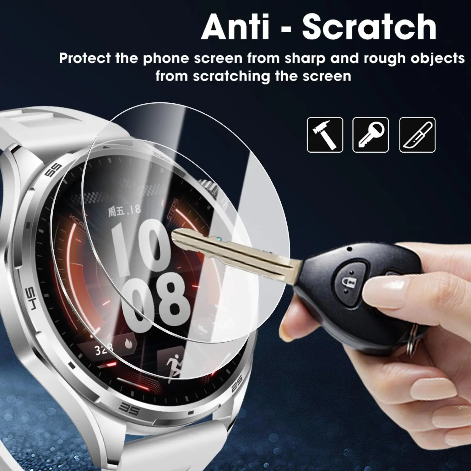Tempered Glass Screen Protector - HD Clear, Bubble-Free, Shatterproof Protective Film