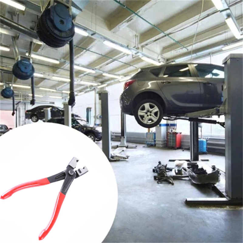 

Car Hose Clamp Plier Oil Hose Crimping Plier R Type Collar Hose Clip Clamp Pliers Water Pipe Clamp Calliper Car Repair Tools