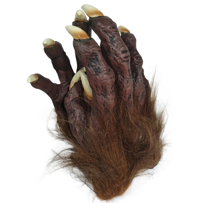 Gants Patte D'Ours En Peluche - Déguisement Halloween, Cosplay Animal - Taille Unique