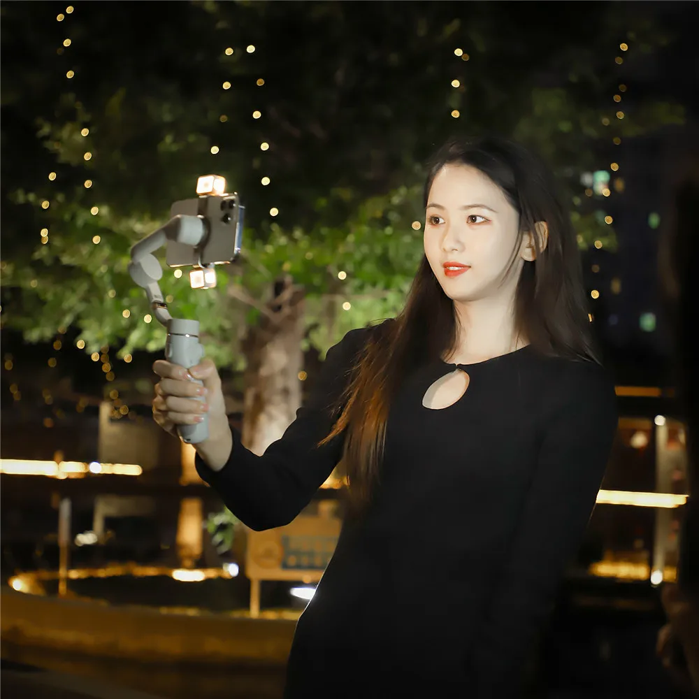 Fill Light With Charging Box camera accessories,action camera accessories,handheld gimbal accessories For DJI Osmo Mobile 6 OM5/4SE Soft Warm Light Adjustable Brightness OM 6 Accessories