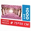 75*50cm Adult Paper Jigsaw Puzzle 1000PCS Sakura Avenue Adult Stress Relief Children Educational Entertainment Christmas Gift 3