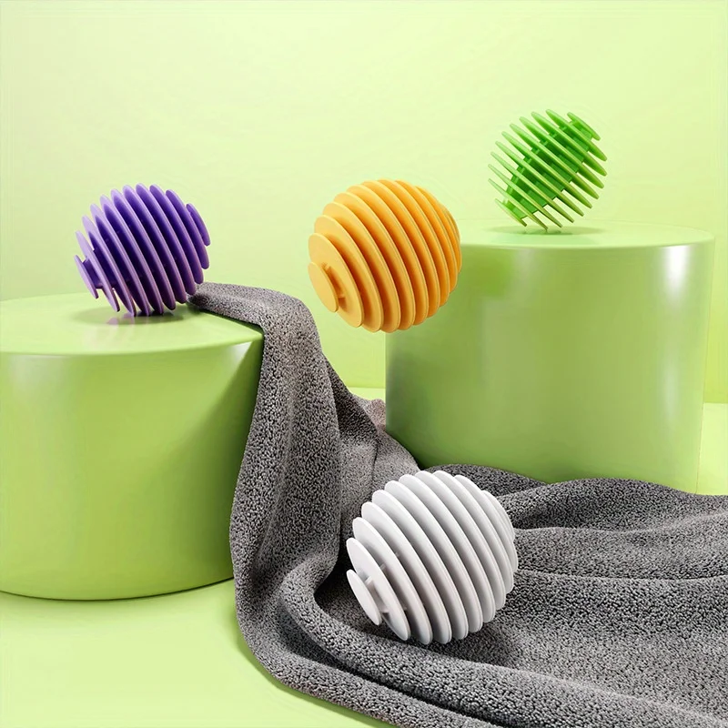 6/12pcs Silicone Magic Laundry Balls Reusable Clothes Pet Hair Catcher for Washing Machines Remover Dirt Deep Cleaning Tool 3
